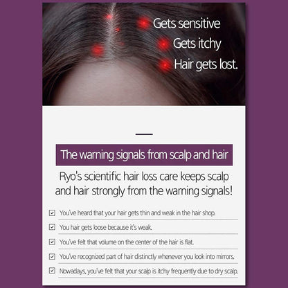 RYO Hair Strength Expert Care Shampoo for Normal & Dry Scalp - Moisturizing, Anti-Itch, Thickening & Growth for Thinning Hair, 13.53 Fl Oz Avelisse