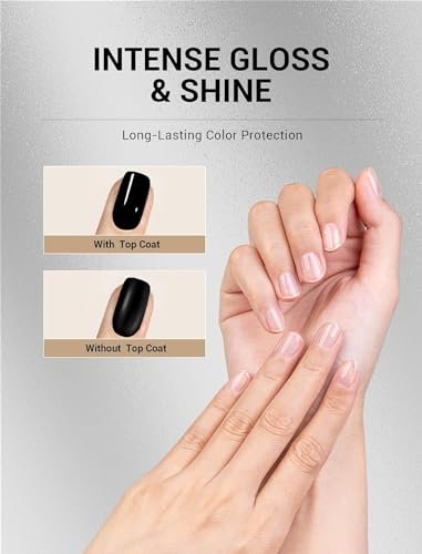 Kiara Sky Professional Nails LED UV Soak Off Gel Polish Non Wipe Top Coat - 0.5 fl oz Avelisse