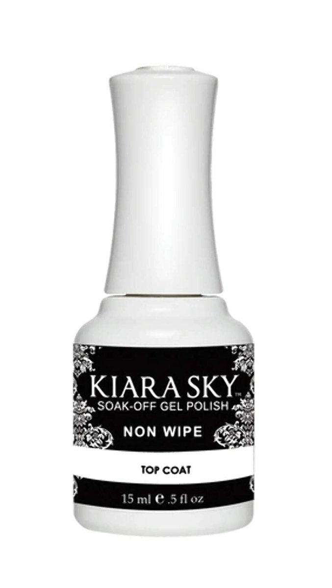 Kiara Sky Professional Nails LED UV Soak Off Gel Polish Non Wipe Top Coat - 0.5 fl oz Avelisse