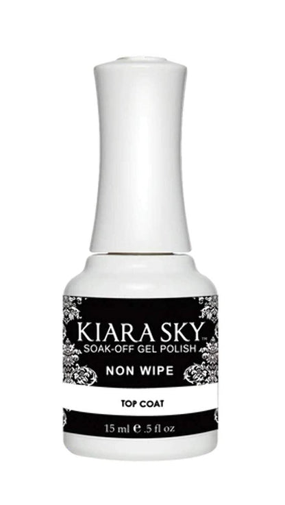 Kiara Sky Professional Nails LED UV Soak Off Gel Polish Non Wipe Top Coat - 0.5 fl oz Avelisse