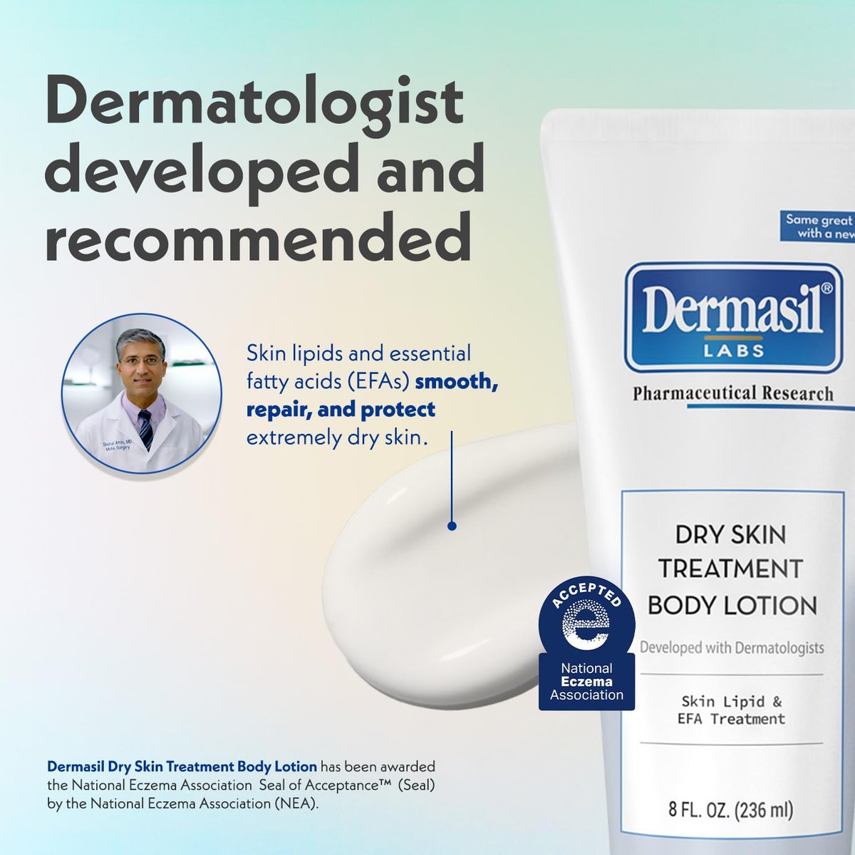 Dermasil Body Lotion Dry Skin Treatment 3-Pack – Non-Greasy, Fast-Absorbing, Fragrance-Free, Cruelty-Free, 8 oz Each - görsel 8