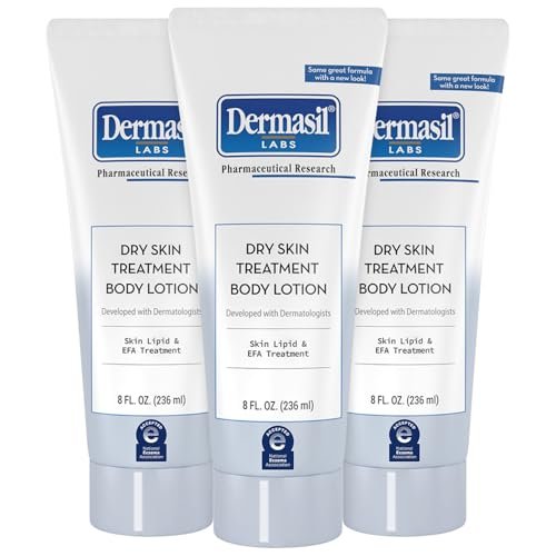 Dermasil Body Lotion Dry Skin Treatment 3-Pack – Non-Greasy, Fast-Absorbing, Fragrance-Free, Cruelty-Free, 8 oz Each - görsel 1
