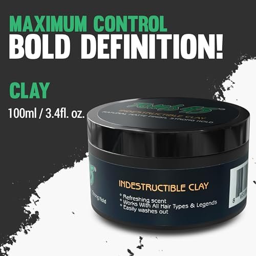Tomb45 Indestructible Hair Clay - High Strong Hold Matte Finish Hair Styling Putty Avelisse