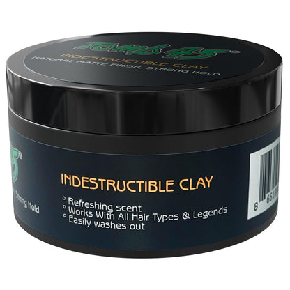 Tomb45 Indestructible Hair Clay - High Strong Hold Matte Finish Hair Styling Putty Avelisse