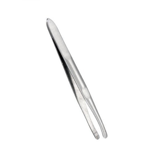 Yimart Silver Stainless Steel Round Tip Eyebrow Hair Tweezer - Precision Makeup Tool - görsel 2
