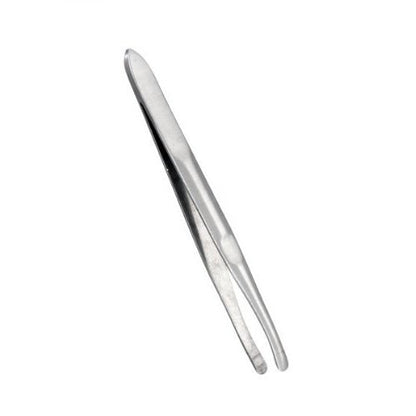 Yimart Silver Stainless Steel Round Tip Eyebrow Hair Tweezer - Precision Makeup Tool