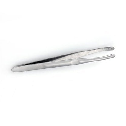 Yimart Silver Stainless Steel Round Tip Eyebrow Hair Tweezer - Precision Makeup Tool
