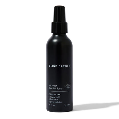 Blind Barber 40 Proof Sea Salt Spray for Men - Salt Water Hair Spray for Volume & Texture - Water-Based Matte Finish with Light-Medium Hold - Enhances Beach Waves & Body - Tonka Bean Scent (5 Fl oz) Avelisse