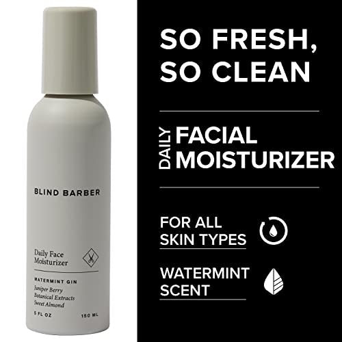 Blind Barber Daily Face Moisturizer – Daily Face Cream & Aftershave Lotion for Men, 5 oz Avelisse