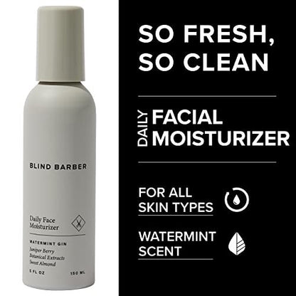 Blind Barber Daily Face Moisturizer – Daily Face Cream & Aftershave Lotion for Men, 5 oz Avelisse