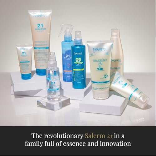 SALERM 21 Jasmine and Amber Leave-In Mask & Conditioner - 200 ml - Silk Proteins - Anti-Frizz, Split Ends Repair, Deep Hydration - görsel 12