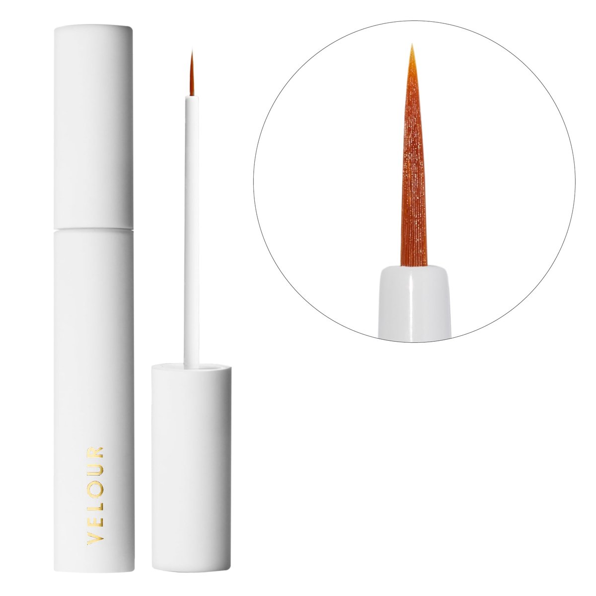Velour Strong Eyelash Glue – Super Hold Vegan Lash Adhesive with Brush Applicator, Latex-Free for Strip Lashes & Extensions (White, 1 Count) - görsel 1