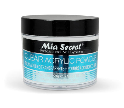 Mia Secret Clear Acrylic Powder - 2 oz Professional Nail Enhancement Avelisse