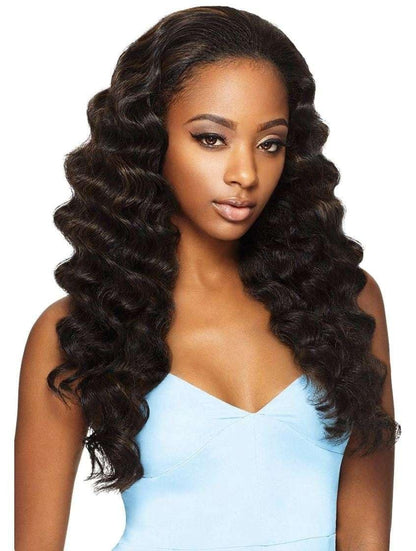 Outre Synthetic Hair Half Wig Quick Weave Ashani (1) - Black Avelisse
