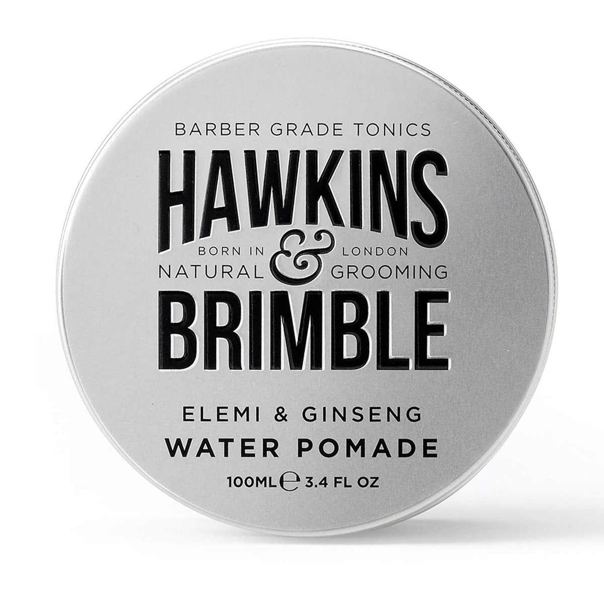 Hawkins & Brimble Strong Hold Hair Pomade for Men - 100ml Water-Based, Firm Hold with Natural Shine, Elemi & Ginseng Scent, Vegan, Easy Wash Avelisse