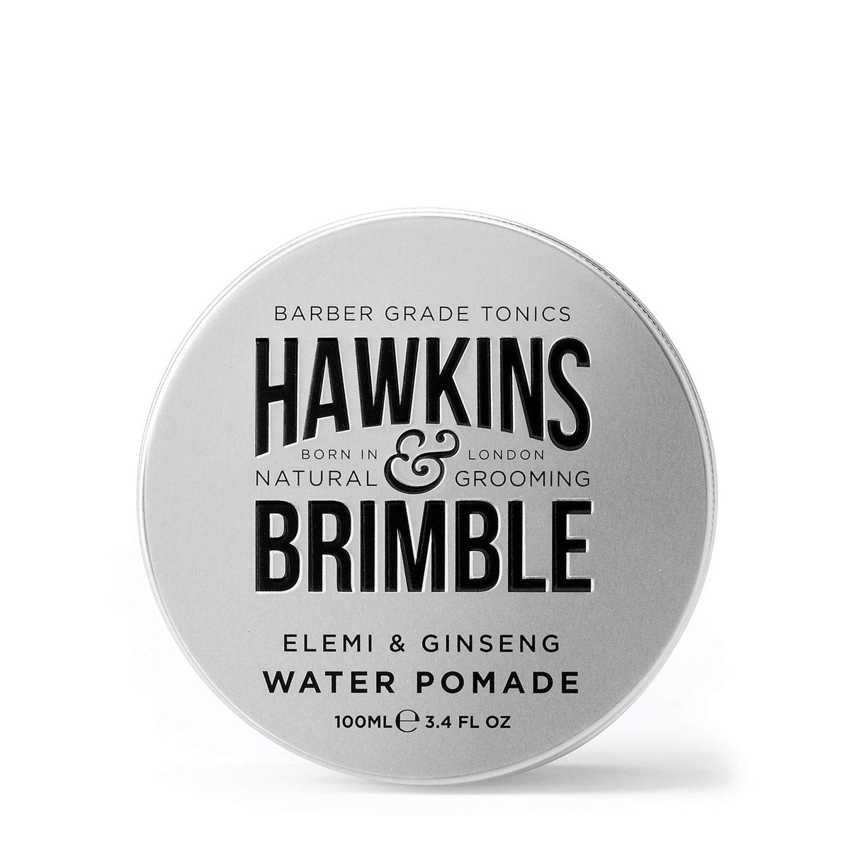 Hawkins & Brimble Strong Hold Hair Pomade for Men - 100ml Water-Based, Firm Hold with Natural Shine, Elemi & Ginseng Scent, Vegan, Easy Wash Avelisse