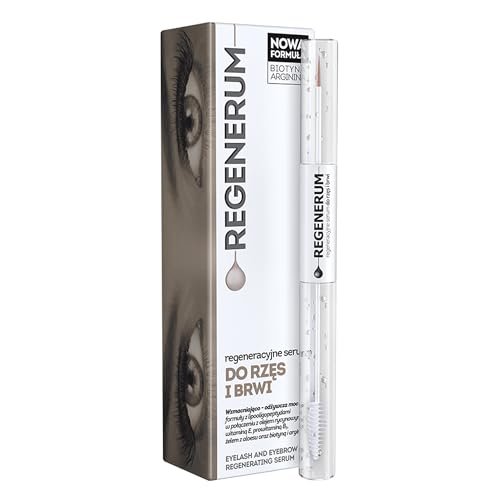 Regenerum Eyelash and Eyebrow Regenerating Serum – Intensive Dual Formula for Nourishment and Growth, 11g Avelisse