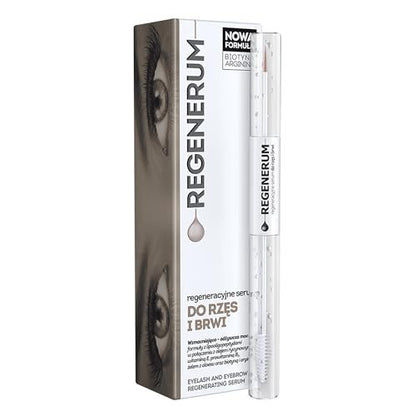 Regenerum Eyelash and Eyebrow Regenerating Serum – Intensive Dual Formula for Nourishment and Growth, 11g Avelisse