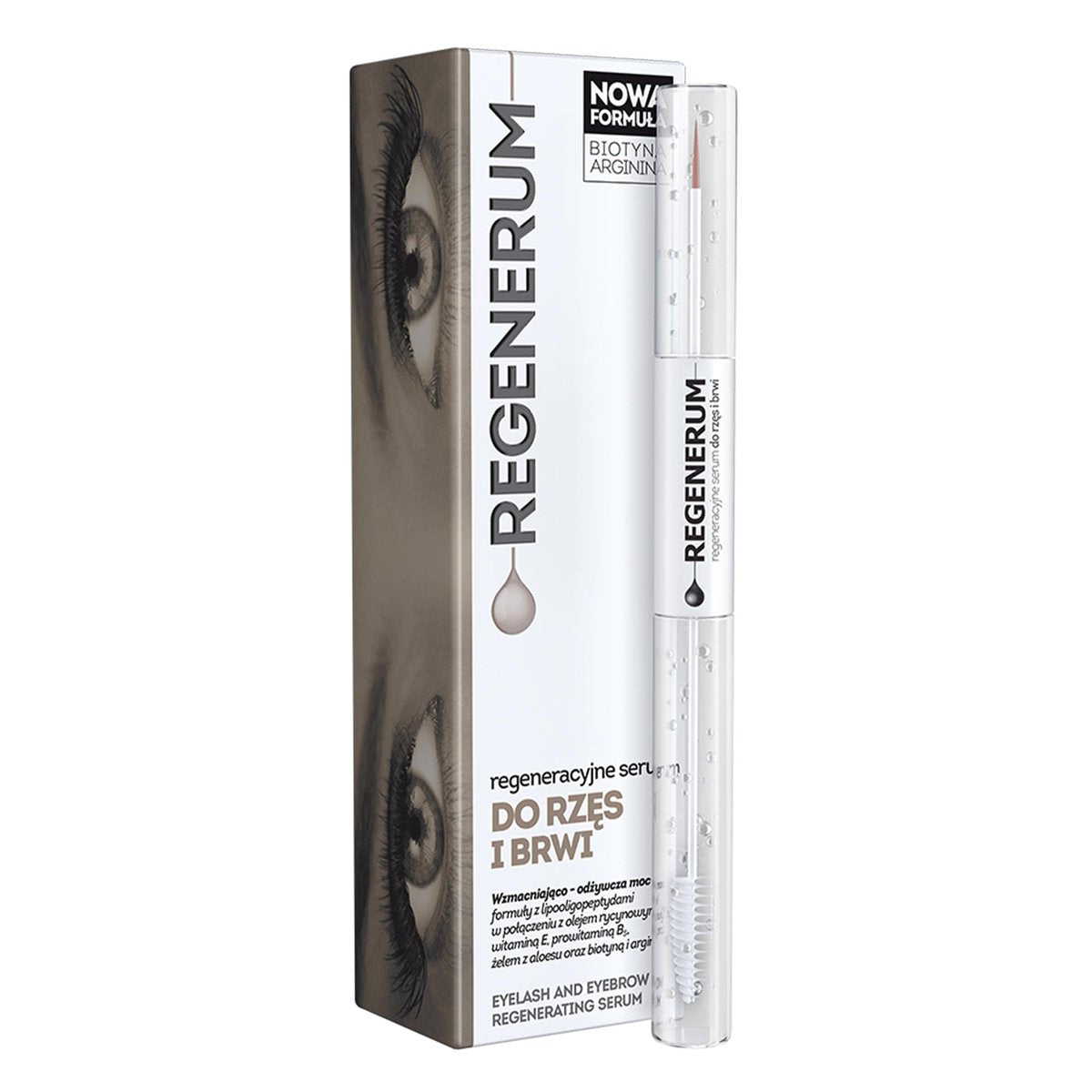 Regenerum Eyelash and Eyebrow Regenerating Serum – Intensive Dual Formula for Nourishment and Growth, 11g Avelisse
