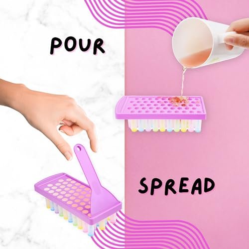 Kare & Kind Lip Balm Filling Tray and Spatula Set - Fill 50 Standard 15mm Tubes Instantly (3/16 oz / 5.5 ml Each) - görsel 7