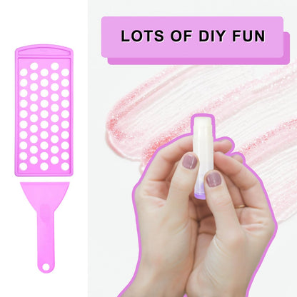 Kare & Kind Lip Balm Filling Tray and Spatula Set - Fill 50 Standard 15mm Tubes Instantly (3/16 oz / 5.5 ml Each)