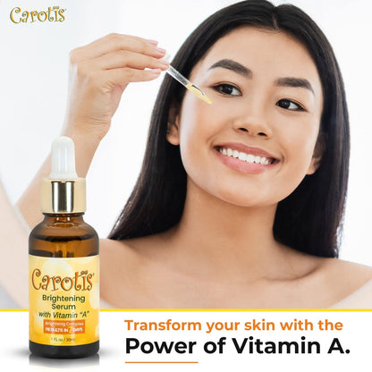 CAROTÏS Skin Brightening Serum with Carrot Oil & Vitamin A – Dark Circles, Wrinkles & Spots Corrector, 30 ml Avelisse