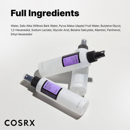 COSRX AHA/BHA Treatment Toner - 5.07 fl.oz (150ml) - Facial Exfoliating Spray for Whiteheads, Pores & Uneven Skin - Korean Skin Care, Not Tested on Animals Avelisse