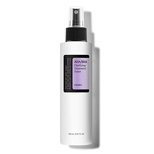 COSRX AHA/BHA Treatment Toner - 5.07 fl.oz (150ml) - Facial Exfoliating Spray for Whiteheads, Pores & Uneven Skin - Korean Skin Care, Not Tested on Animals Avelisse
