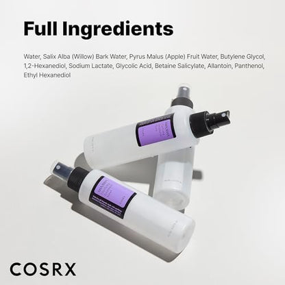 COSRX AHA/BHA Treatment Toner - 5.07 fl.oz (150ml) - Facial Exfoliating Spray for Whiteheads, Pores & Uneven Skin - Korean Skin Care, Not Tested on Animals Avelisse