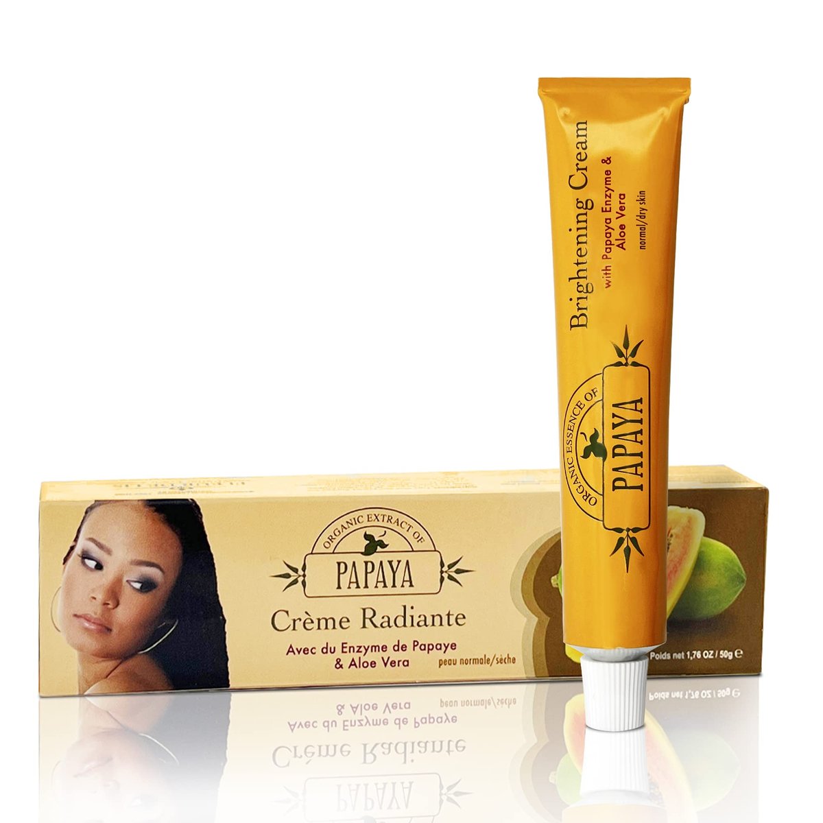 Papaya Brightening Cream 50g - Alpha Arbutin & Aloe Vera for Radiant, Even Skin Tone Avelisse