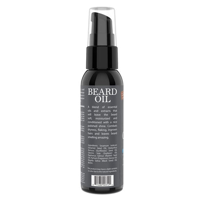 Uncle Jimmy Beard Growth Oil with Biotin – Natural Beard Care for Thicker, Fuller, Healthier Beard | Men's Facial Hair Treatment for Grooming | Increases Thickness and Volume 2 Fl Oz Avelisse