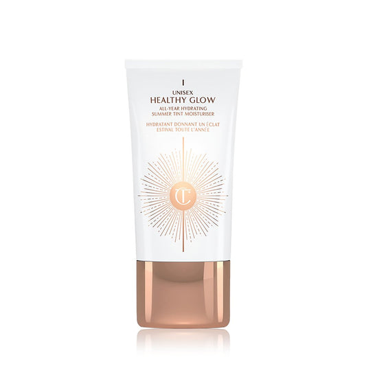 Charlotte Tilbury Unisex Healthy Glow Skin Tint - Hydrating Tinted Moisturizer with Bronzing Tan Pigments for Natural Tan & Glow Avelisse