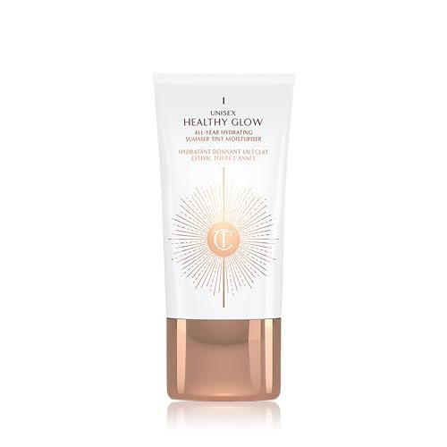 Charlotte Tilbury Unisex Healthy Glow Skin Tint - Hydrating Tinted Moisturizer with Bronzing Tan Pigments for Natural Tan & Glow Avelisse