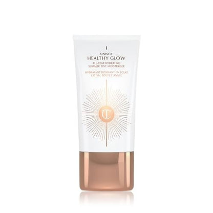 Charlotte Tilbury Unisex Healthy Glow Skin Tint - Hydrating Tinted Moisturizer with Bronzing Tan Pigments for Natural Tan & Glow Avelisse