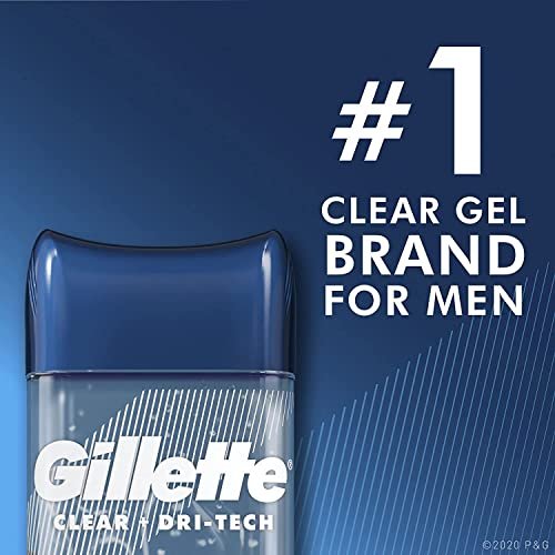 Gillette Endurance Clear Gel Deodorant Cool Wave 3.8 oz (5-Pack) – Long-Lasting Odor Protection Avelisse