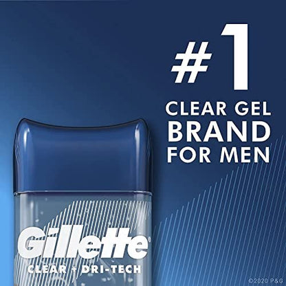 Gillette Endurance Clear Gel Deodorant Cool Wave 3.8 oz (5-Pack) – Long-Lasting Odor Protection Avelisse