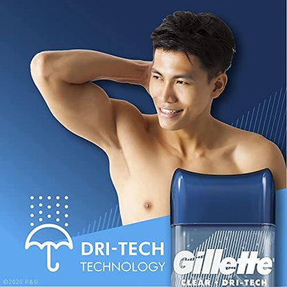 Gillette Endurance Clear Gel Deodorant Cool Wave 3.8 oz (5-Pack) – Long-Lasting Odor Protection Avelisse