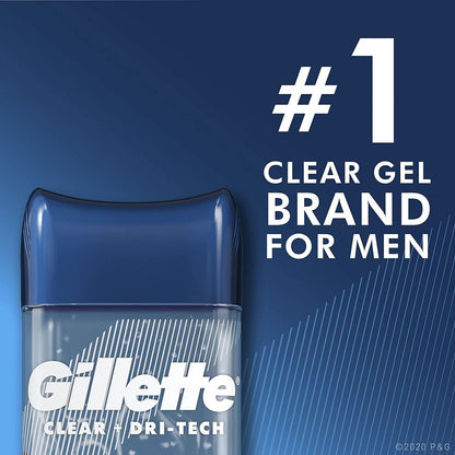Gillette Endurance Clear Gel Deodorant Cool Wave 3.8 oz (5-Pack) – Long-Lasting Odor Protection Avelisse