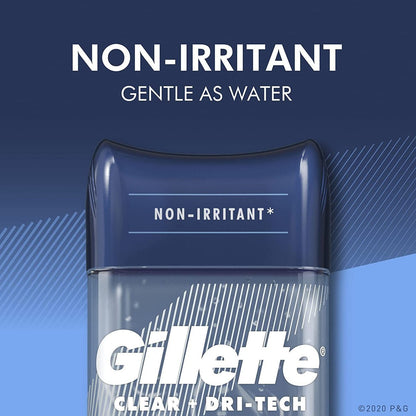 Gillette Endurance Clear Gel Deodorant Cool Wave 3.8 oz (5-Pack) – Long-Lasting Odor Protection Avelisse
