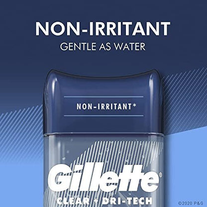 Gillette Endurance Clear Gel Deodorant Cool Wave 3.8 oz (5-Pack) – Long-Lasting Odor Protection Avelisse