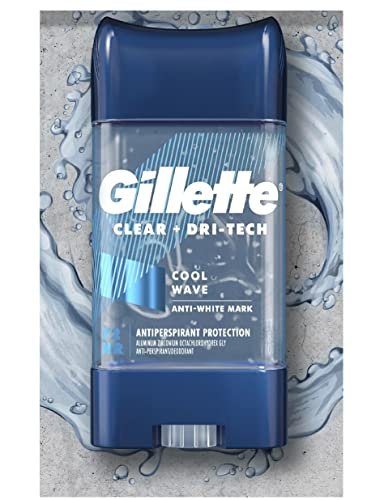 Gillette Endurance Clear Gel Deodorant Cool Wave 3.8 oz (5-Pack) – Long-Lasting Odor Protection Avelisse