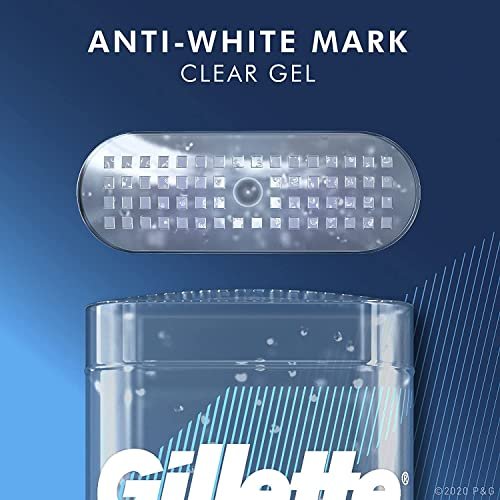 Gillette Endurance Clear Gel Deodorant Cool Wave 3.8 oz (5-Pack) – Long-Lasting Odor Protection Avelisse