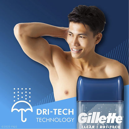 Gillette Endurance Clear Gel Deodorant Cool Wave 3.8 oz (5-Pack) – Long-Lasting Odor Protection Avelisse