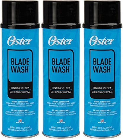 Oster Blade Wash Liquid Blade Dip (3 Pack) – 18 oz Each – Professional Razor Blade Cleaner & Lubricant Avelisse