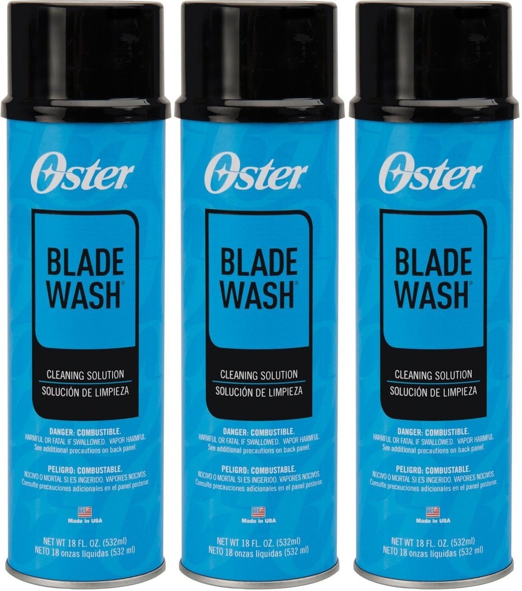Oster Blade Wash Liquid Blade Dip (3 Pack) – 18 oz Each – Professional Razor Blade Cleaner & Lubricant Avelisse