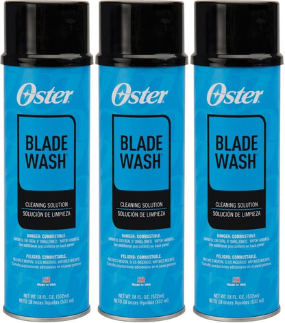 Oster Blade Wash Liquid Blade Dip (3 Pack) – 18 oz Each – Professional Razor Blade Cleaner & Lubricant Avelisse