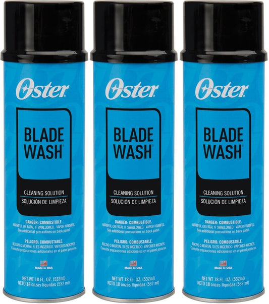 Oster Blade Wash Liquid Blade Dip (3 Pack) – 18 oz Each – Professional Razor Blade Cleaner & Lubricant Avelisse