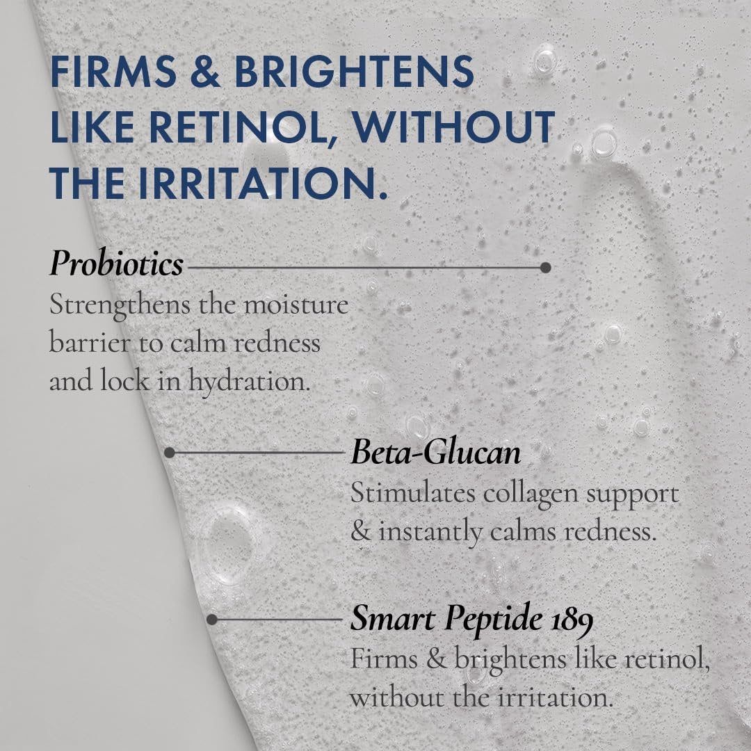 Glowbiotics Probiotic Revitalizing Cleanser - Anti-Aging Face Wash with Peptides for Hormonal, Dry & Mature Skin - 5 oz Hydrating Gel Avelisse