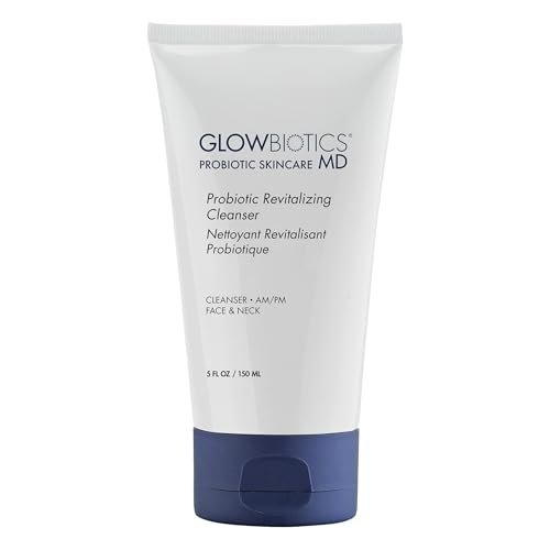 Glowbiotics Probiotic Revitalizing Cleanser - Anti-Aging Face Wash with Peptides for Hormonal, Dry & Mature Skin - 5 oz Hydrating Gel Avelisse