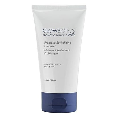 Glowbiotics Probiotic Revitalizing Cleanser - Anti-Aging Face Wash with Peptides for Hormonal, Dry & Mature Skin - 5 oz Hydrating Gel Avelisse